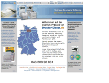 Tablet Screenshot of drucker-dienst.de
